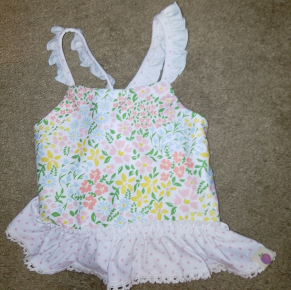 NWT/cheeky plum girls size 4t floral tank top - Picture 4 of 11